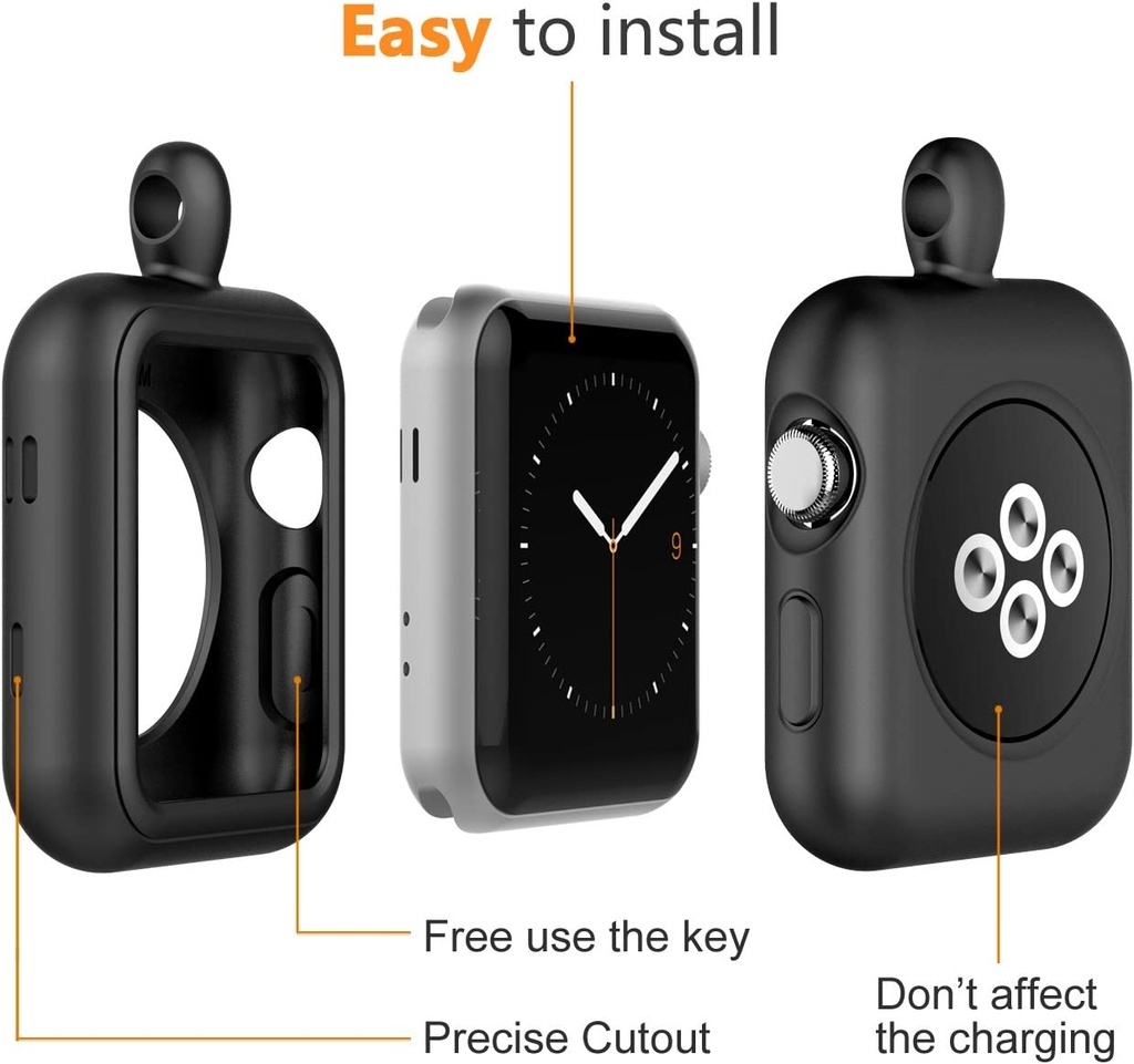 Apple Watch Necklace Pendant Silicone Case Cover Replacement for iWatch Pendant