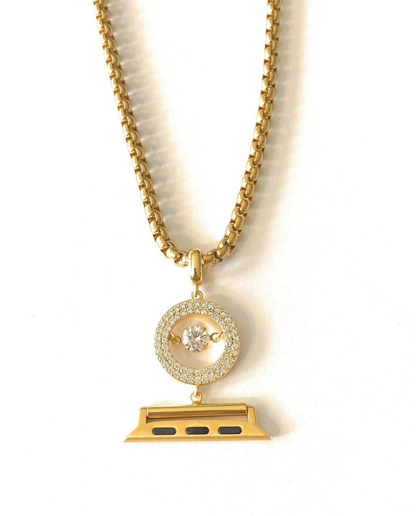 Black Silicone Compatible For Apple Watch Necklace Pendant Silicone Case