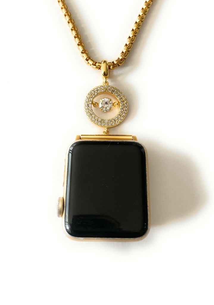 Black Silicone Compatible For Apple Watch Necklace Pendant Silicone Case